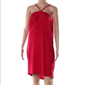 Sandro Fuchsia open-back Silk Dress
